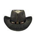 Chapeau de Paille noir marron Texas - Surplus militaire
