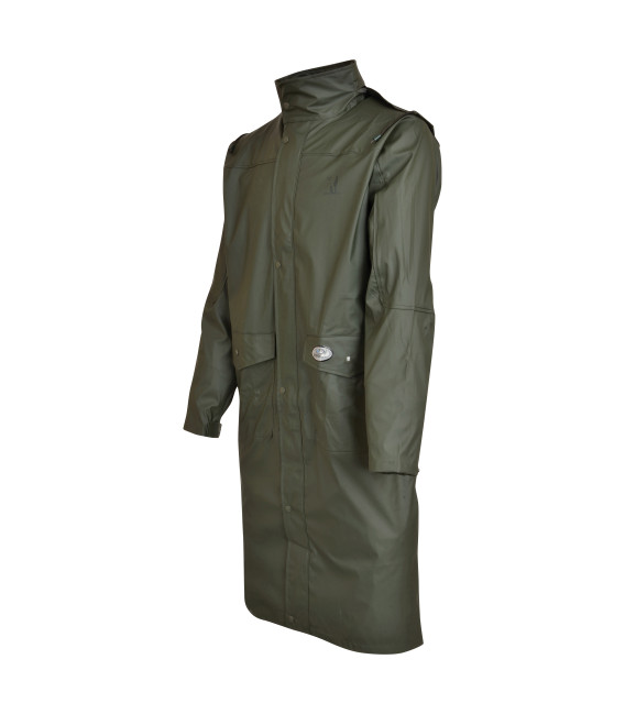 Manteau Long Impersoft Avec Carnier Kaki