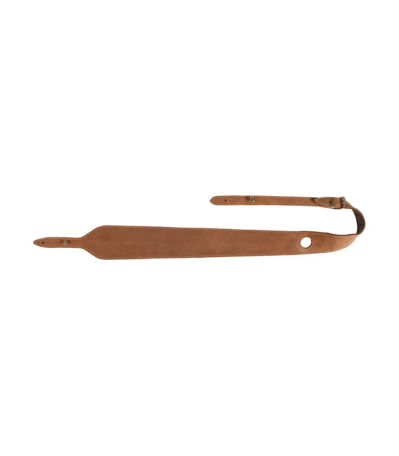 Bretelle Avec Trou De Pouce Cuir Marron