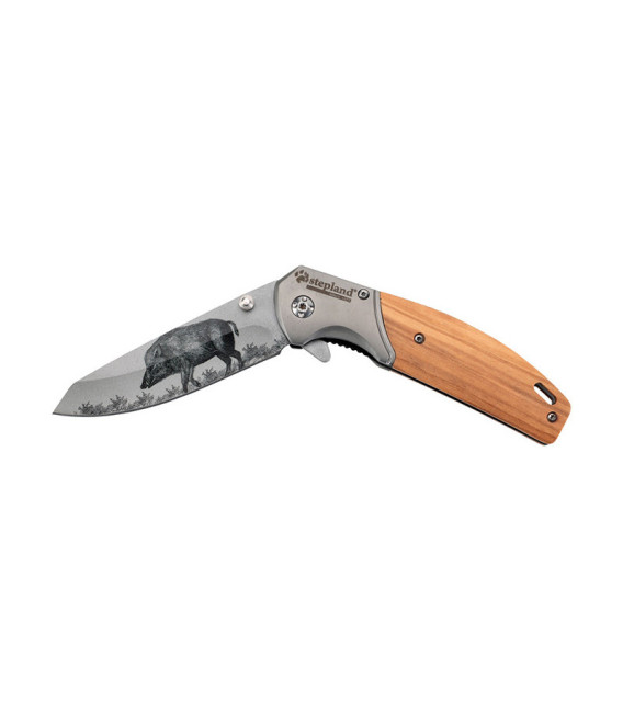 Couteau Pliant Lame 11 Cm Impression Sanglier