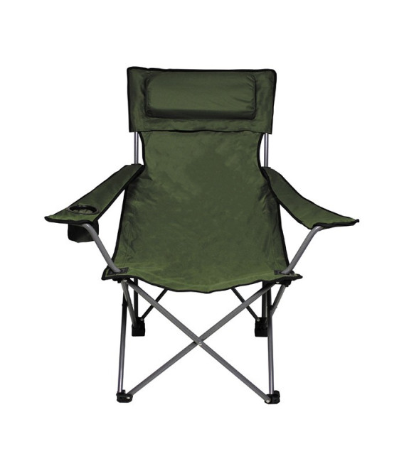 Chaise pliable Deluxe vert accoudoir Kaki - Surplus militaire