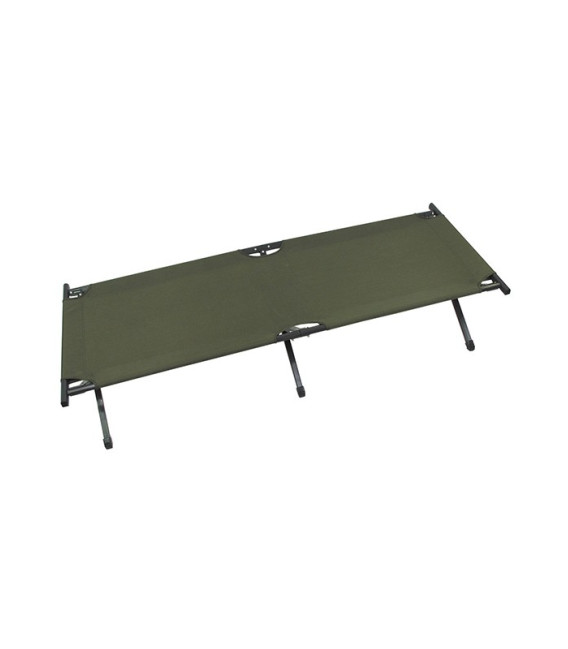 Lit de camp porte feuille aluminium Kaki - Surplus militaire