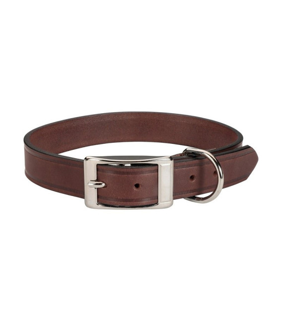 Collier Cuir S/M Marron
