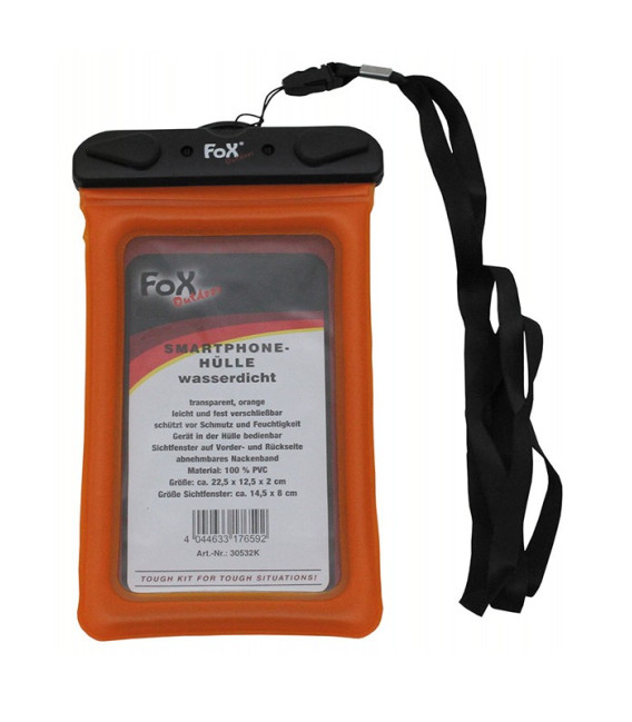 Pochette Smartphone imperméable orange - Surplus militaire