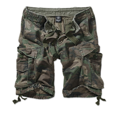 Short Militaire Homme Camouflage – Poches Renforcées, Taille élastique – Pour Chasse, Airsoft, Randonnée