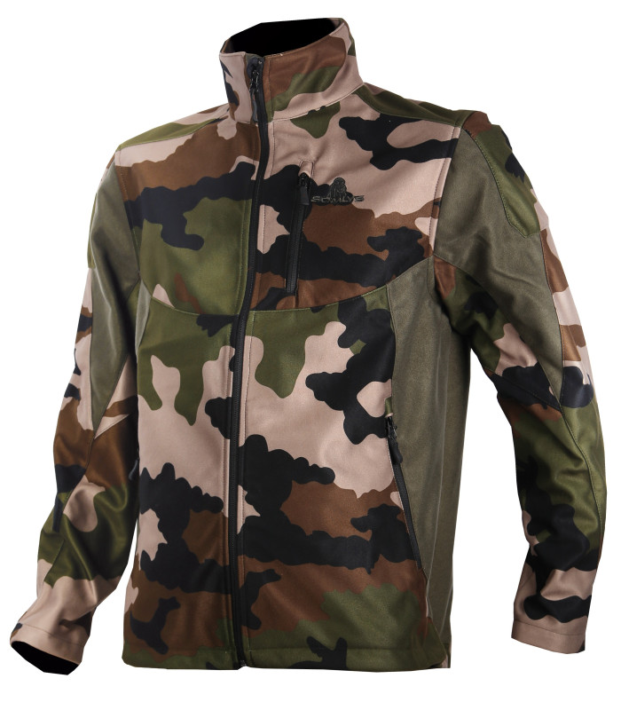 Veste Softshell Imperméable Respirante Camouflage - Armée Française C/E - Taille L