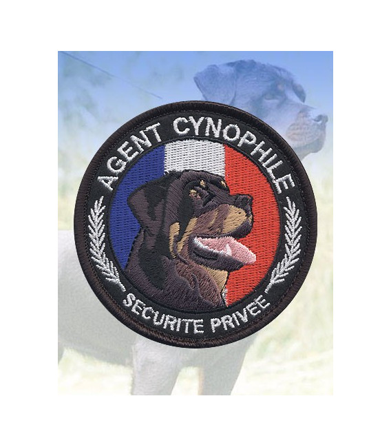Ecusson rond "Agent Cynophile-Rottweiler" - Surplus militaire