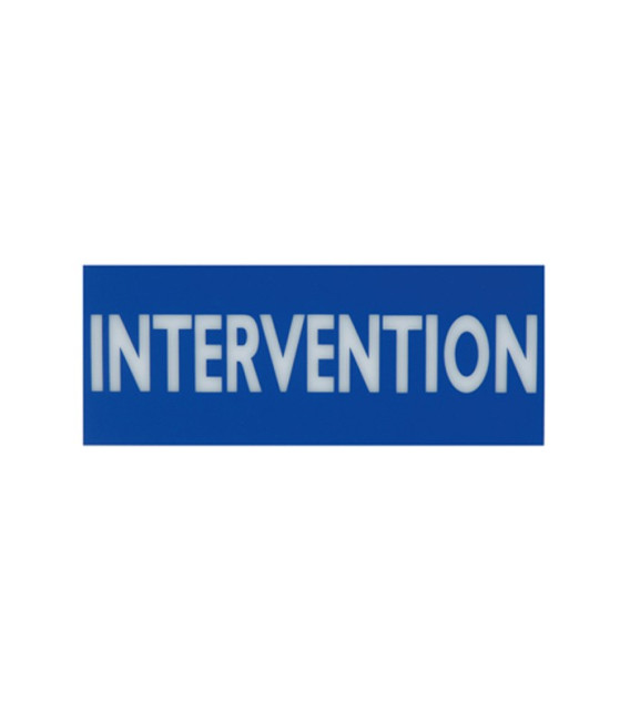 Plaque "Intervention" en plexi-glace - Surplus militaire