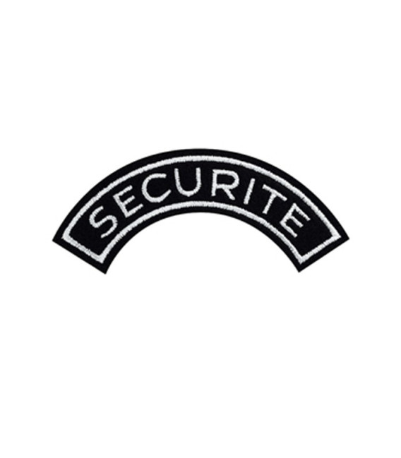Ecusson demi-lune "Sécurité" noir-blanc - Surplus militaire