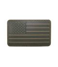 Ecusson velcro USA Kaki 3D 8 X 5 cm - Surplus militaire