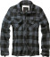 Chemise Brandit à carreaux Noir / Gris - Surplus militaire