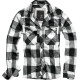 Chemise Brandit à carreaux Blanc / Noir - Surplus militaire