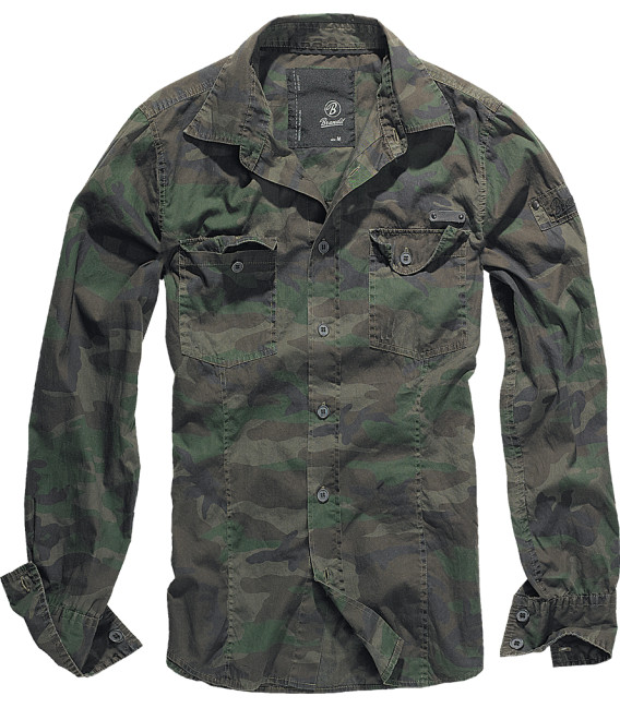 Chemise Brandit SlimFit Woodland - Surplus militaire