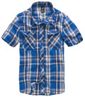 Chemise Brandit Roadstar manches courtes Bleu - Surplus militaire