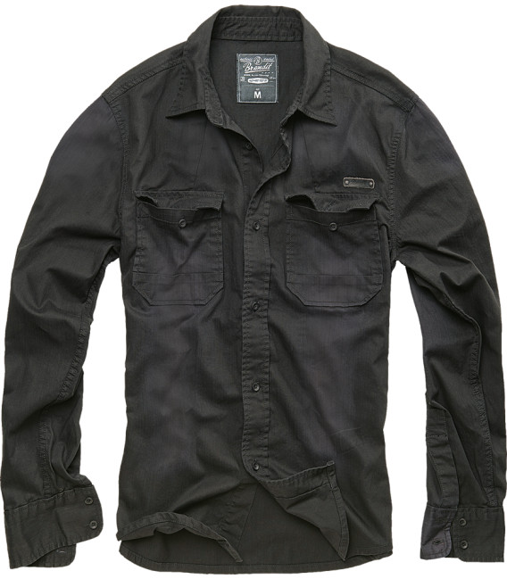 Chemise Brandit Hardee Denim Noir - Surplus militaire