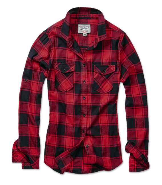Chemise Amy Flanell Brandit rouge/noir - Surplus militaire