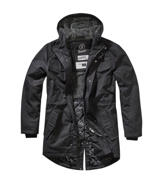 Parka fourrée Marsh Lake Brandit Noir - Surplus militaire