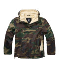 Sweat coupe vent fourrure imperméable Windbreaker Sherpa Brandit&nbsp;Woodland