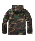 Sweat coupe vent fourrure imperméable Windbreaker Sherpa Brandit&nbsp;Woodland