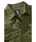 Chemise flanelle à manches longues Kaki Brandit