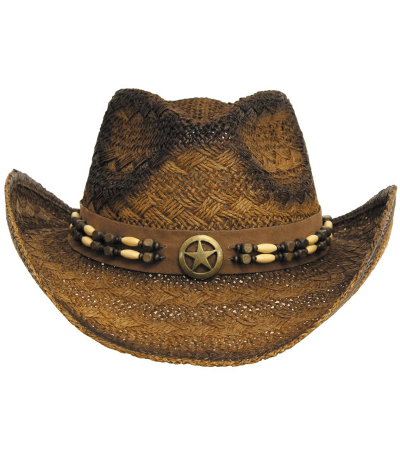 Chapeau de Paille,"Tennessee", marron/noir, taille unique - Surplus militaire