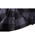 Chemise à carreaux manches mi-longues Brandit Noir et gris