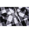 Chemise à carreaux manches mi-longues Brandit Noir et blanc