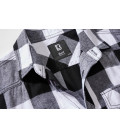 Chemise à carreaux manches mi-longues Brandit Noir et blanc