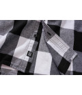 Chemise à carreaux manches mi-longues Brandit Noir et blanc
