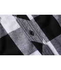 Chemise à carreaux manches mi-longues Brandit Noir et blanc