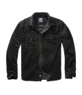 Chemise classique en velours côtelé à manches longues Brandit Noire