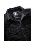 Chemise classique en velours côtelé à manches longues Brandit Noire