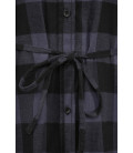 Chemise longue femme Lucy Brandit Noire et grise