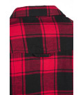 Chemise longue femme Lucy Brandit Noire et rouge
