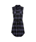 Chemise longue femme Gracey Brandit Noire et grise