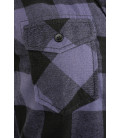Chemise longue femme Gracey Brandit Noire et grise