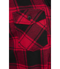 Chemise longue femme Gracey Brandit Noire et rouge