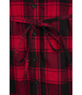 Chemise longue femme Gracey Brandit Noire et rouge