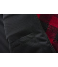 Veste polaire peluche Teddyfleece Jacket Brandit Noir et Rouge