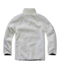 Sweat polaire en peluche Teddyfleece Troyer Blanc Brandit