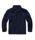 Sweat polaire en peluche Teddyfleece Troyer Bleu Marine Brandit