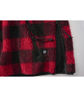 Pull-over en peluche Teddyfleece Rouge et noir Brandit