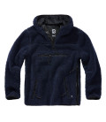 Pull-over en peluche Teddyfleece Bleu Marine Brandit