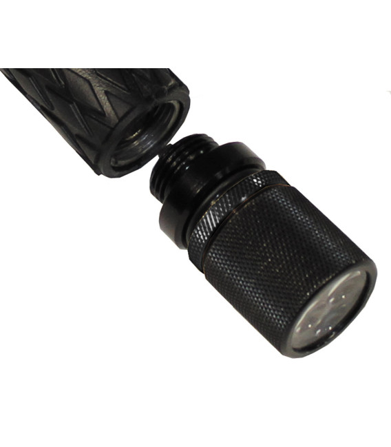 lampe matraque, 3 LED blanc, noir - Surplus militaire