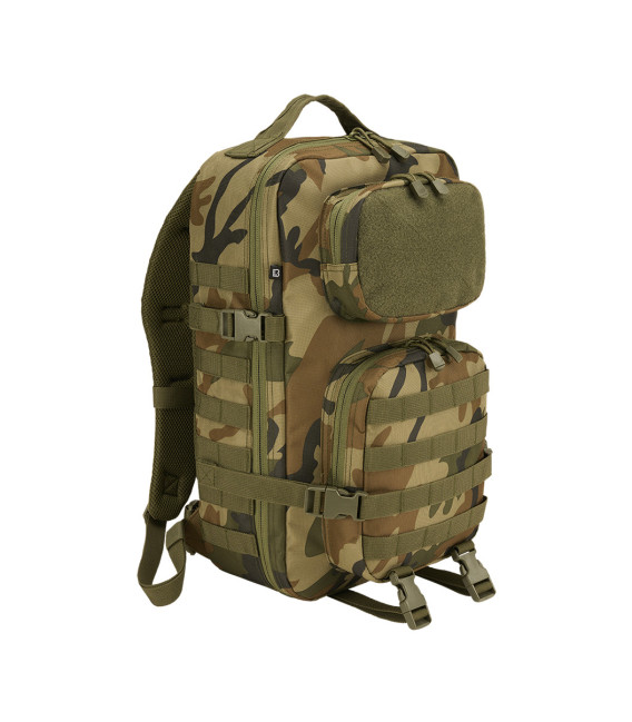 Grand Sac à Dos US Cooper avec Patch Brandit&nbsp;Camouflage Woodland (US)