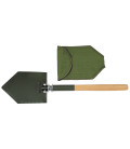 pelle pliante, manche bois, housse occ. - Surplus militaire
