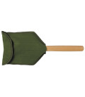 pelle pliante, manche bois, housse occ. - Surplus militaire