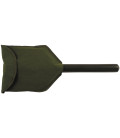 pelle pliante, manche bois, housse - Surplus militaire