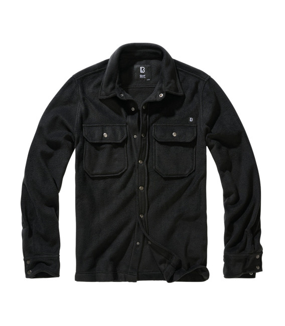 Chemise polaire Jeff à manches longues&nbsp;Brandit Noire