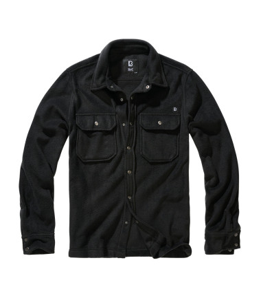 Chemise polaire Jeff à manches longues&nbsp;Brandit Noire